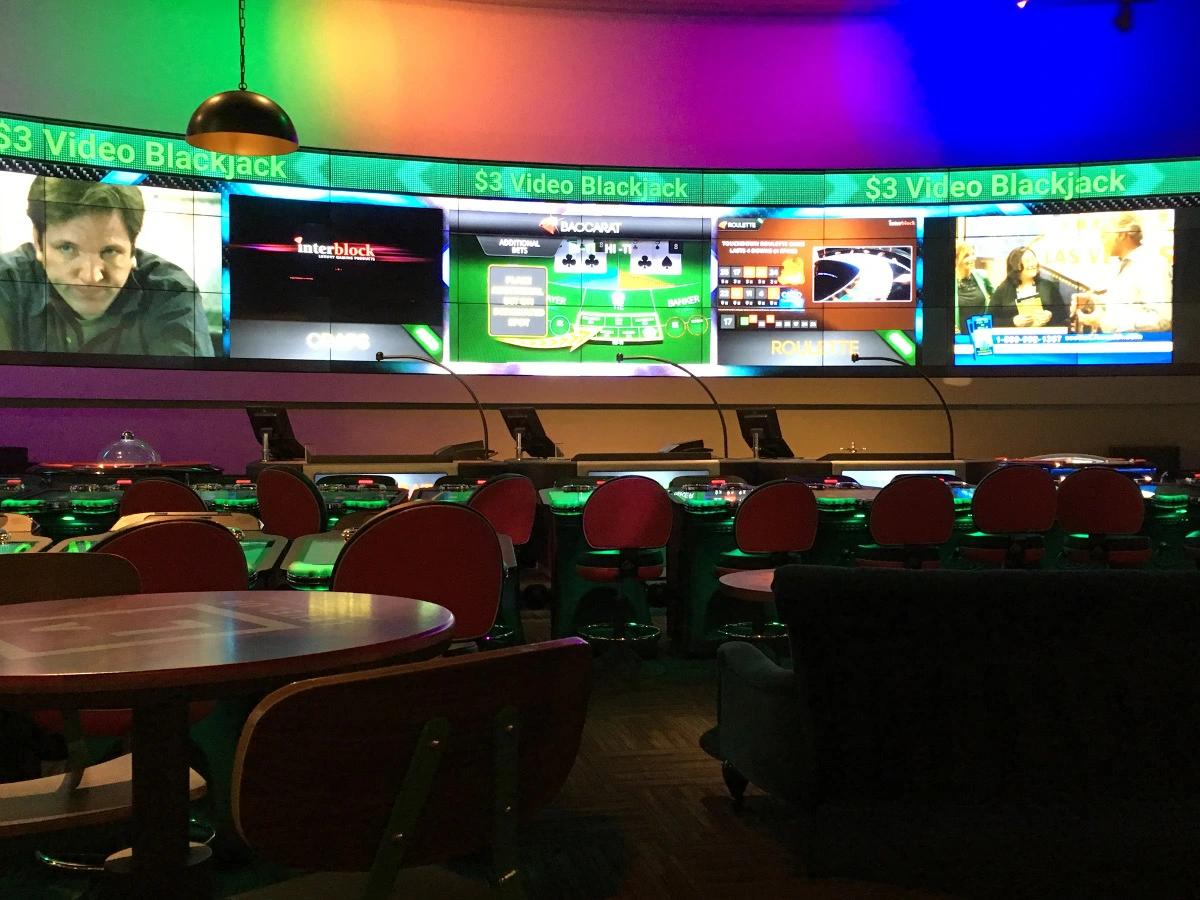 Mgm grand electronic table game section