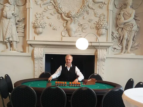 Baccarat table