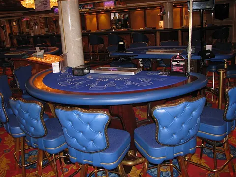 Three card poker table